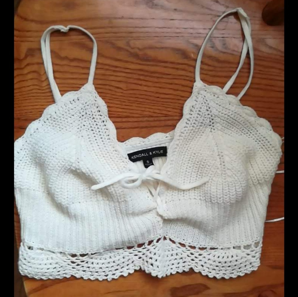 Kendall and Kylie crochet top